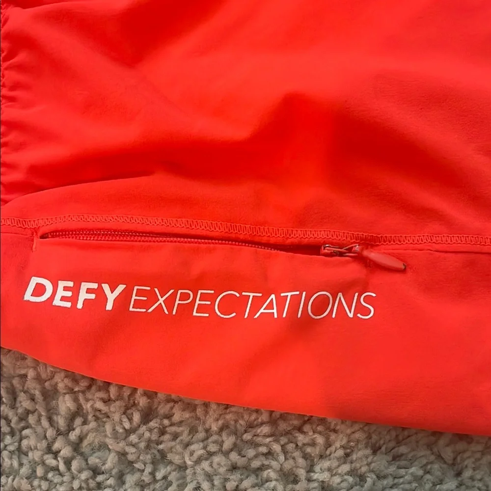 Athleta Girls Red Running Shorts Lightweight Elastic Waist